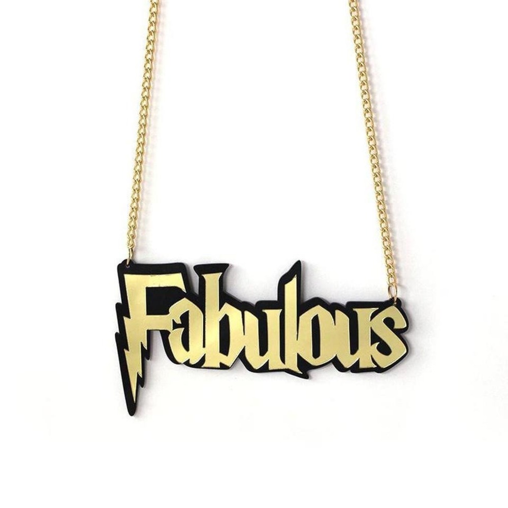 Fabulous Acrylic Pendant Necklace